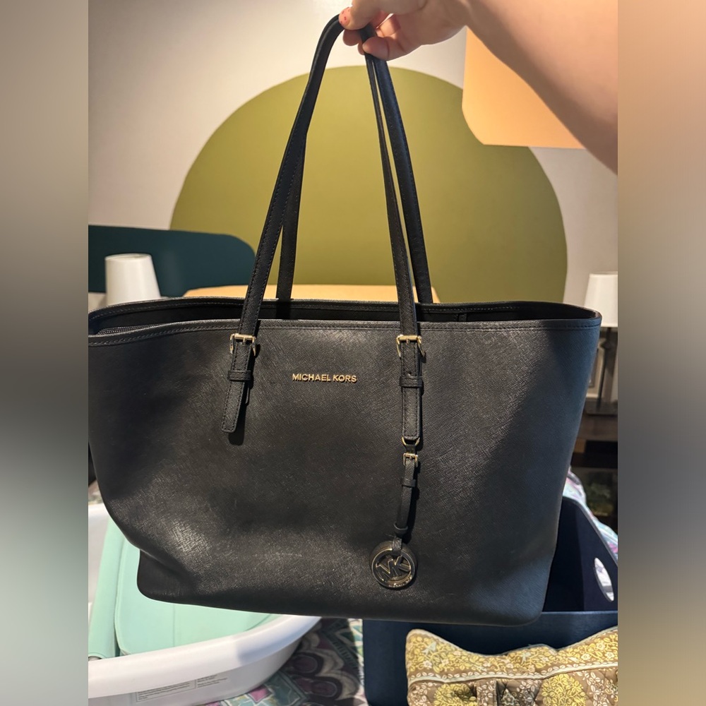 Michael Kors large Jet set laptop tote